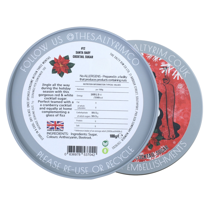 Santa Baby Cocktail Sugar 100g