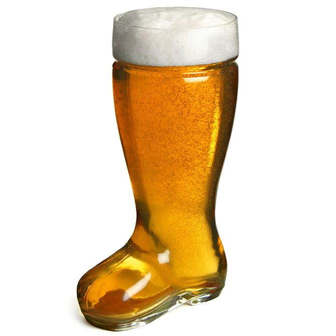 Giant Glass Beer Boot 3.5 Pint / 2ltr