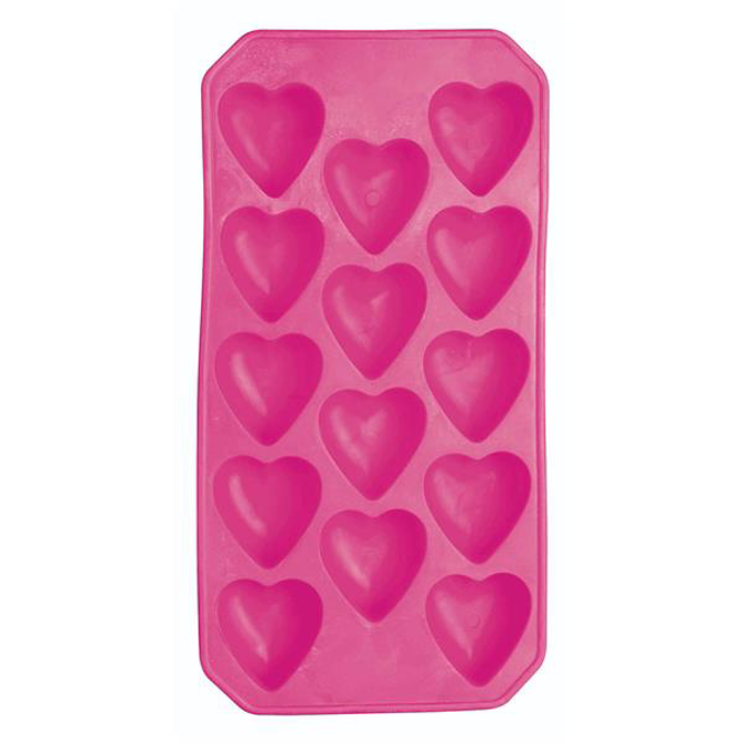 BarCraft Flexible Heart Shape Ice Cube Tray