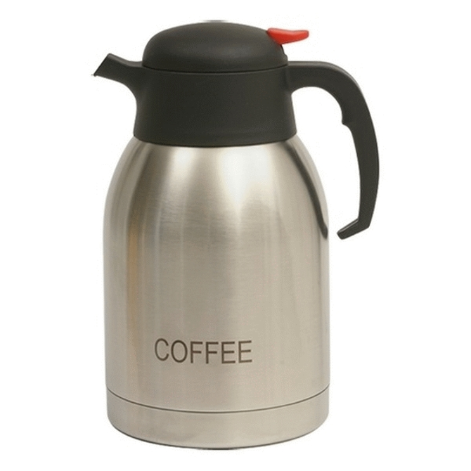 Coffee Inscribed St/St Vacuum Jug 2L