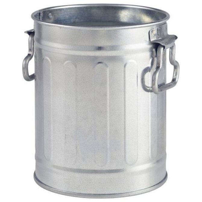 Miniature Galvanised Bin 8.5 x 11.2cm