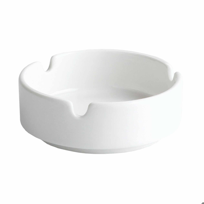 Moonlight Ceramic Ashtray White 10cm