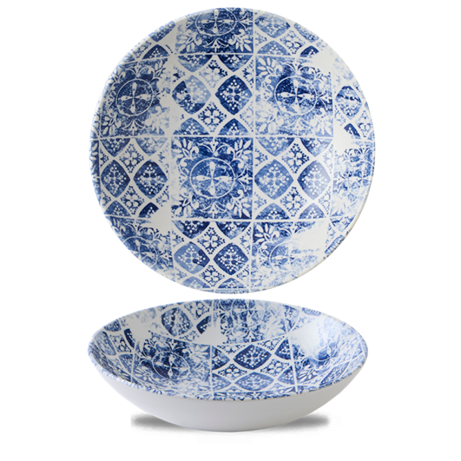The Maker`s Collection Porto Blue Coupe Bowl 9.75inch / 24.8cm