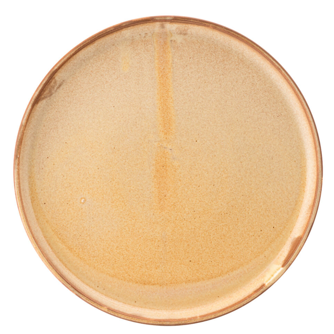 Natural Beige Basic Walled Plate 10.5inch / 27cm