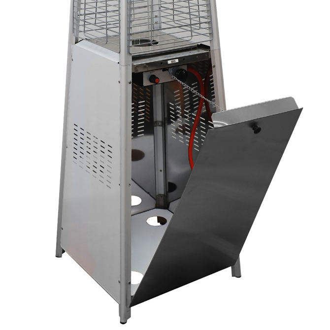 Outdoor Patio Pyramid Heater Stainless Steel