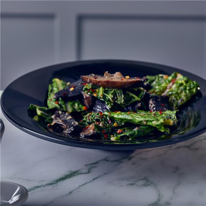 Midnight Black Boston Melamine Coupe Bowl 28 x 4.7cm