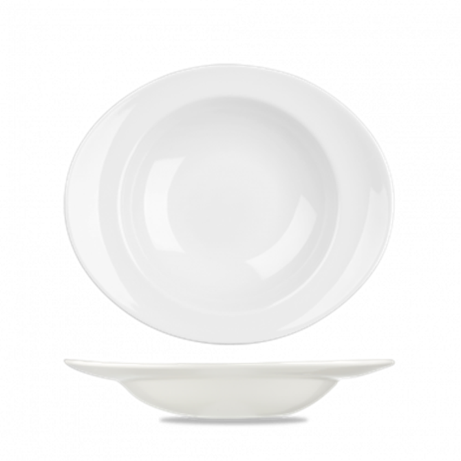 White Orbit Oval Pasta Bowl 12inch