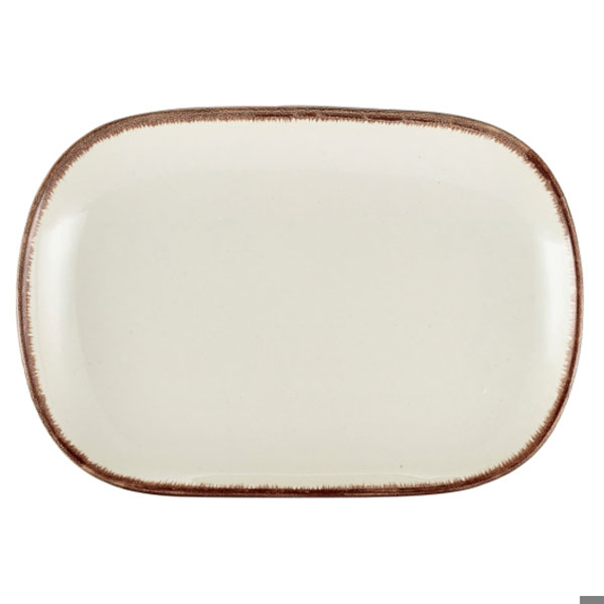 Terra Stoneware Sereno Brown Rectangular Plate 9.4inch / 24cm
