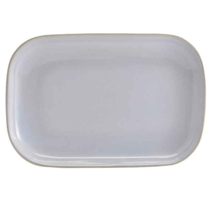 Terra Stoneware Rustic White Rectangular Plates 11.4" / 29cm