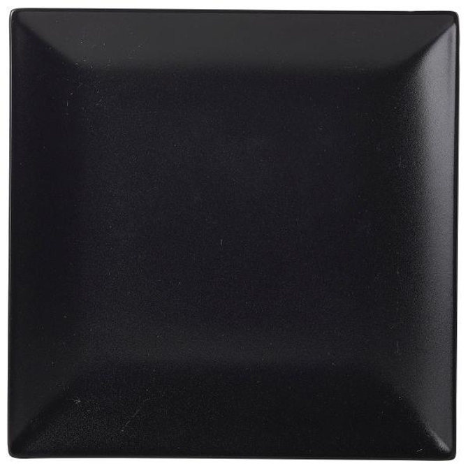 Luna Black Stoneware Square Coupe Plate 10.25inch / 26cm