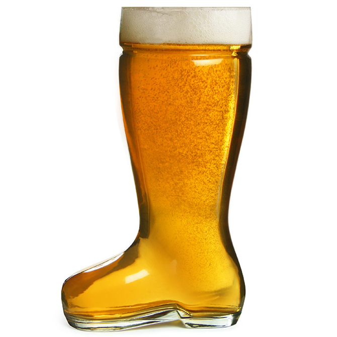 Giant Glass Beer Boot 3.5 Pint / 2ltr