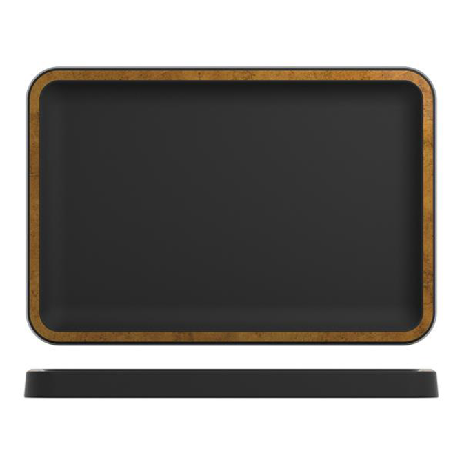 Copper/Black Utah Melamine Tray 34 x 23cm