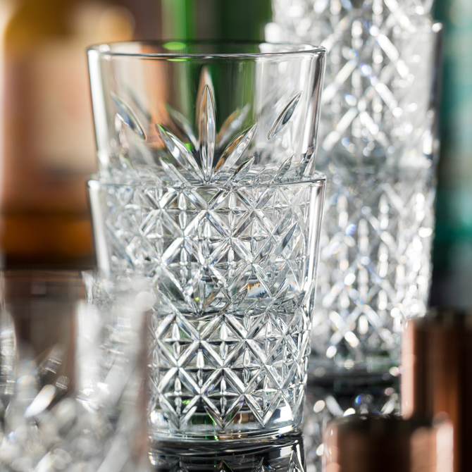 Timeless Vintage Stackable Hiball Glasses 15.75oz / 450ml