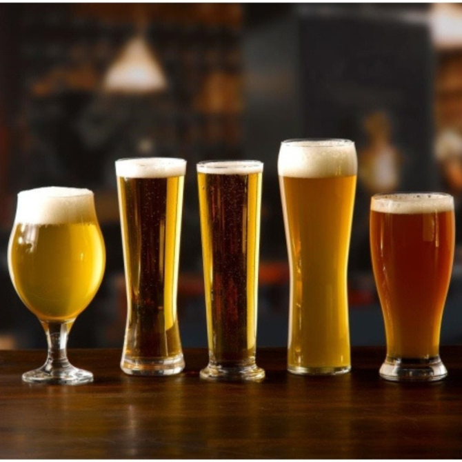 Angelina Tulip Stemmed Beer Glass 20oz / 570ml