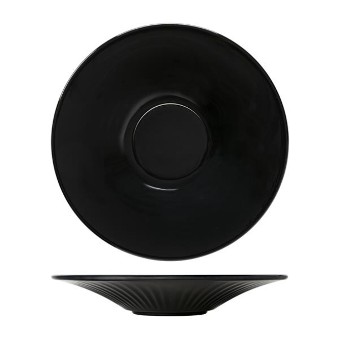 Midnight Black Boston Melamine Coupe Bowl 28 x 4.7cm