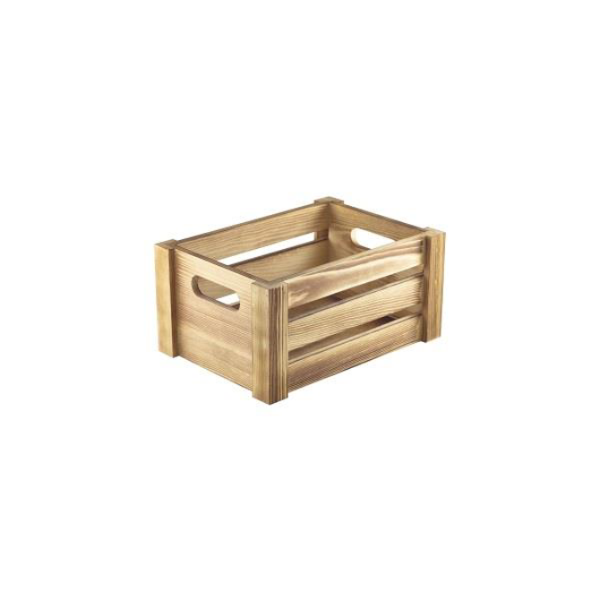 Wooden Crate Rustic Finish 22.8 x 16.5 x 11cm