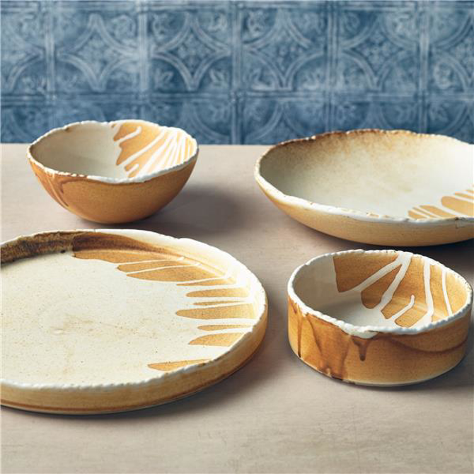 Terra Porcelain Roko Sand Presentation Bowl 13cm