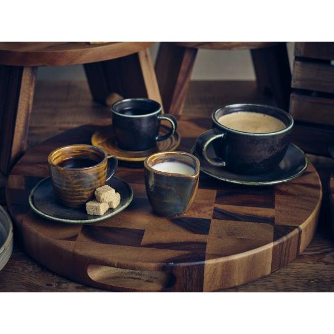 Terra Porcelain Cinder Black Coffee Cup 230ml / 8oz