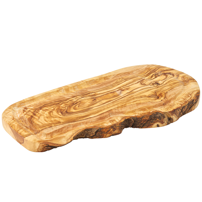 Olive Wood Board with Juice Groove 35 x 17cm