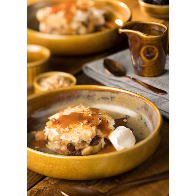 Murra Toffee Walled Plate 8.25inch / 21cm