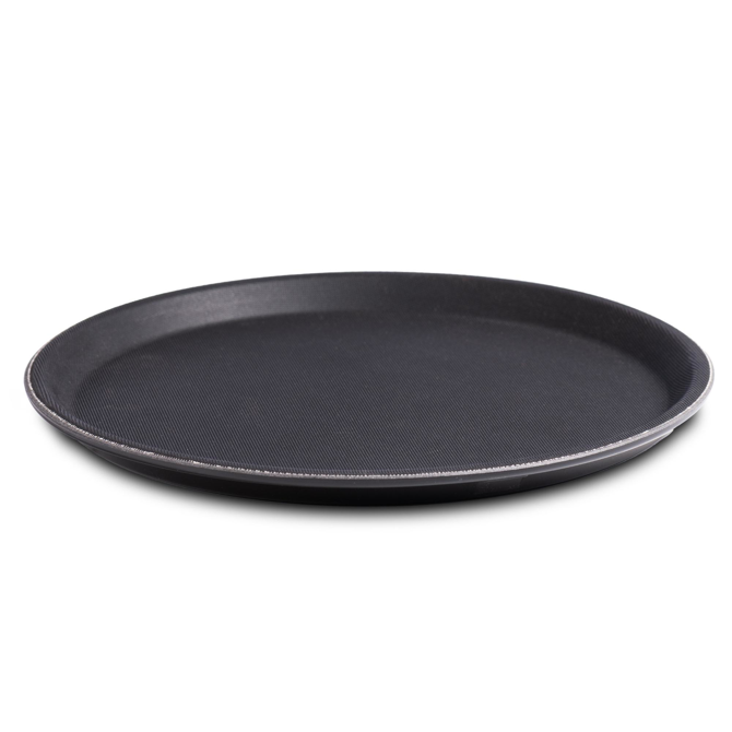 Gengrip Round Non-Slip Tray Black 11inch