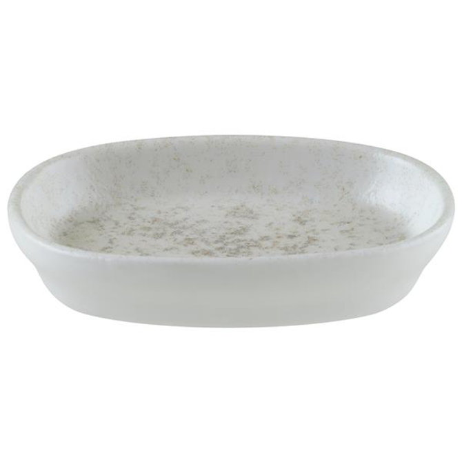 Lunar White Hygge Oval Dish 4inch / 10cm