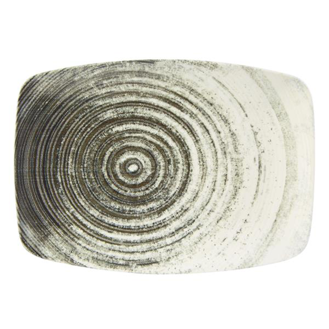 Swirl Rectangular Plate 12.5inch / 32cm