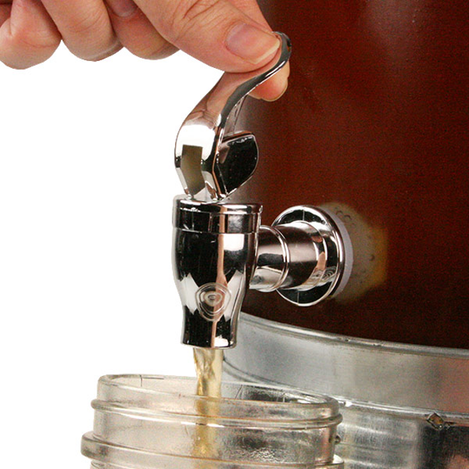 Mason Jar Drinks Dispenser with Ice Bucket Stand 5ltr