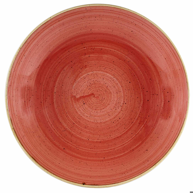 Churchill Stonecast Berry Red Coupe Large Bowl 12inch / 31cm