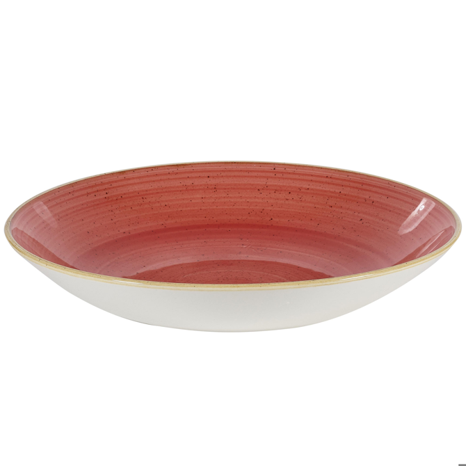 Churchill Stonecast Berry Red Coupe Large Bowl 12inch / 31cm