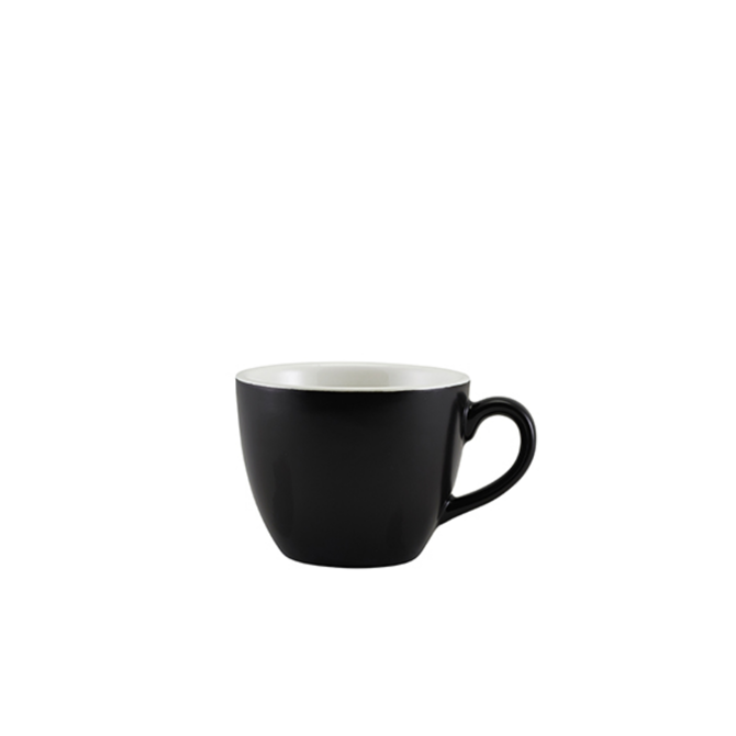 GenWare Porcelain Matt Black Bowl Shaped Cup 3oz / 90ml