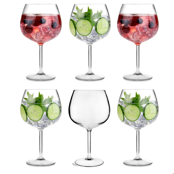 Reusable Plastic Balloon Gin Glass 25.3oz / 720ml