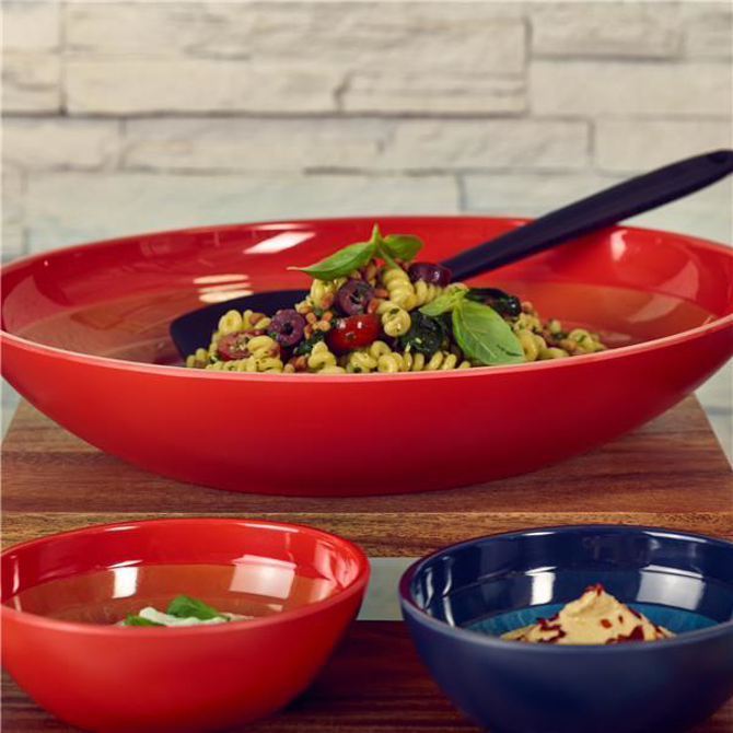 Sunset Orange Atlantis Melamine Oval Bowl 15 x 13.5 x 5cm