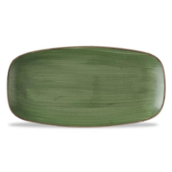 Stonecast Sorrel Green Chefs Oblong Plate 11.75inch x 6inch / 29.85 x 15.25cm