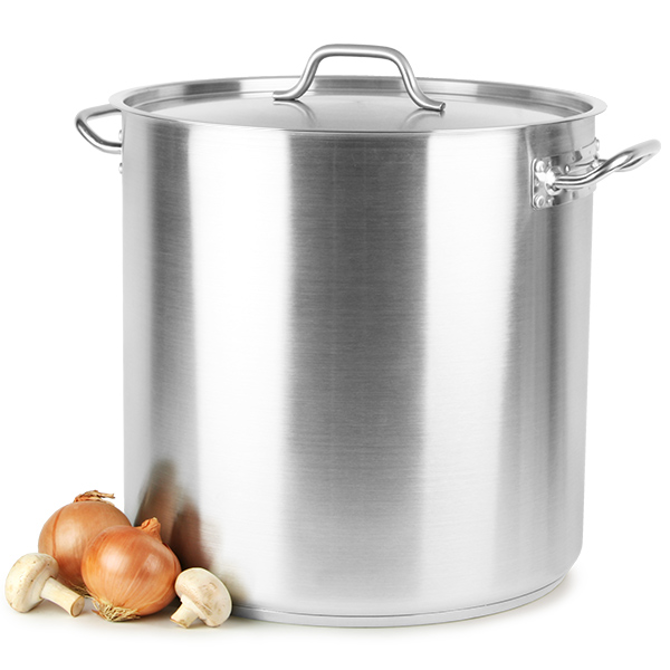 thumbnail image 2 of Smith Nobel 28 Cm Cook Stainless Steel Stockpot With Glass Lid 2 of 13