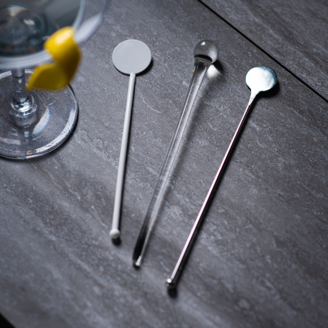 Stainless Steel Swizzle Stick Disc Stirrers