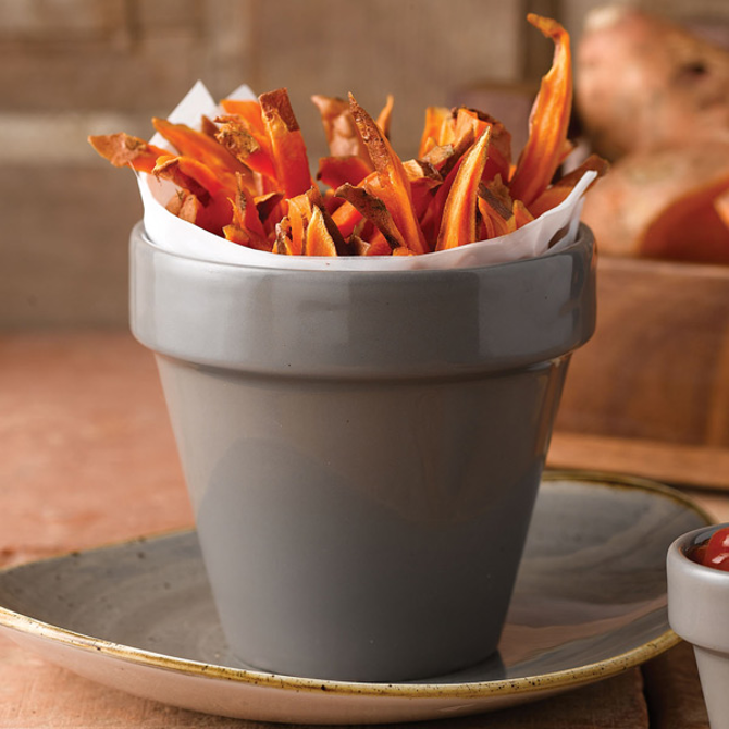 Churchill Bit On The Side Plant Pot Food Server Pebble Grey 12oz / 340ml
