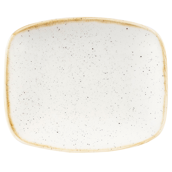 Churchill Stonecast Chefs Oblong Plate Barley White 6inch / 15.4cm