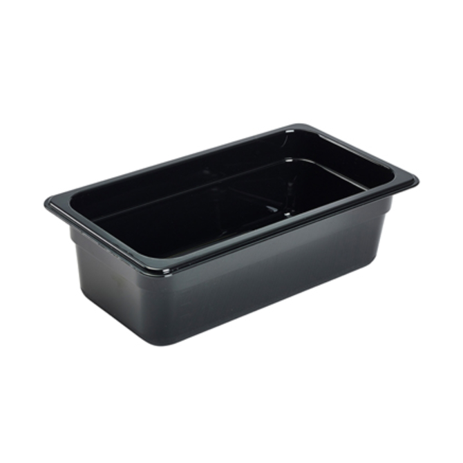 1/3 Black Polycarbonate Pan 100mm