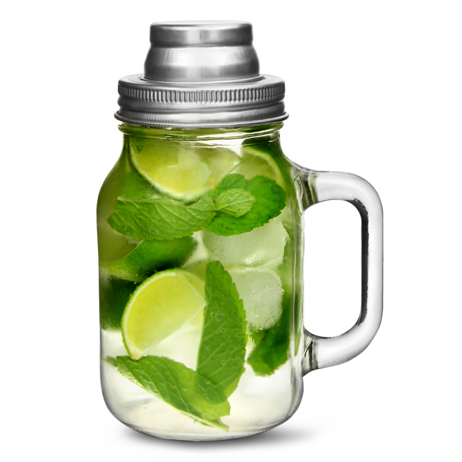 Mason Drinking Jar Cocktail Shaker 20oz