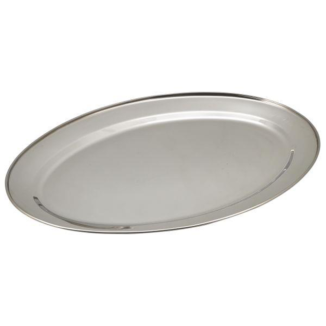 Stainless Steel Oval Meat Flat 20inch