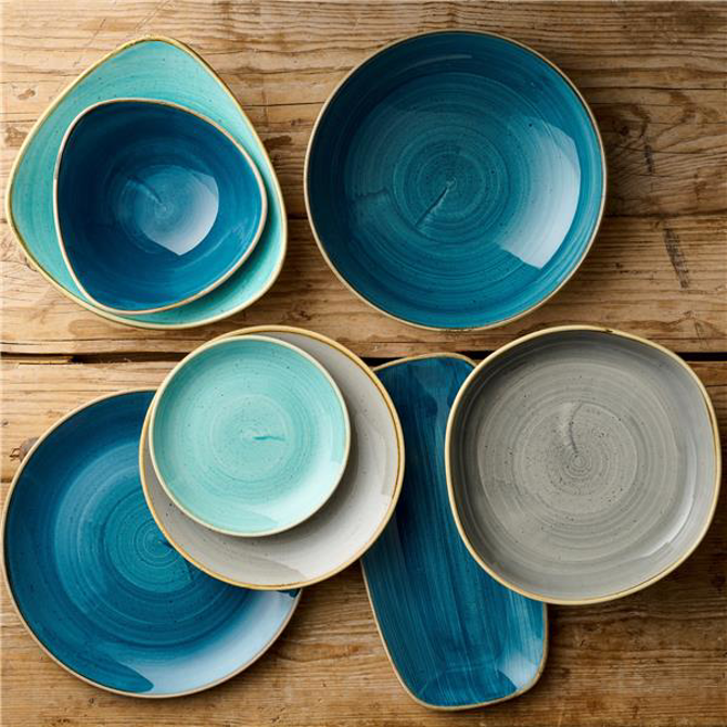 Churchill Stonecast Java Blue Lotus Plate 9inch / 22.85cm