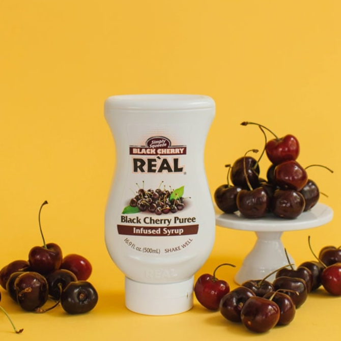 Reàl Black Cherry Puree Infused Syrup 50cl