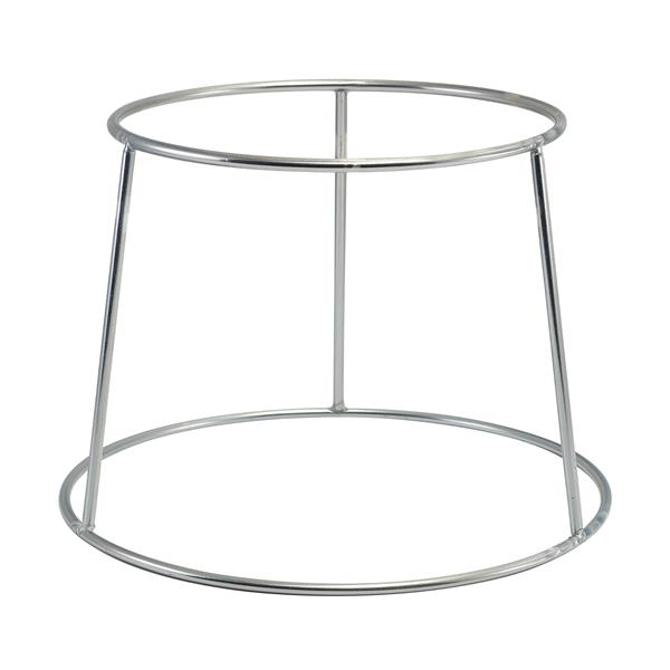 GenWare Silver Anti-Slip Round Buffet Riser 7inch / 18cm