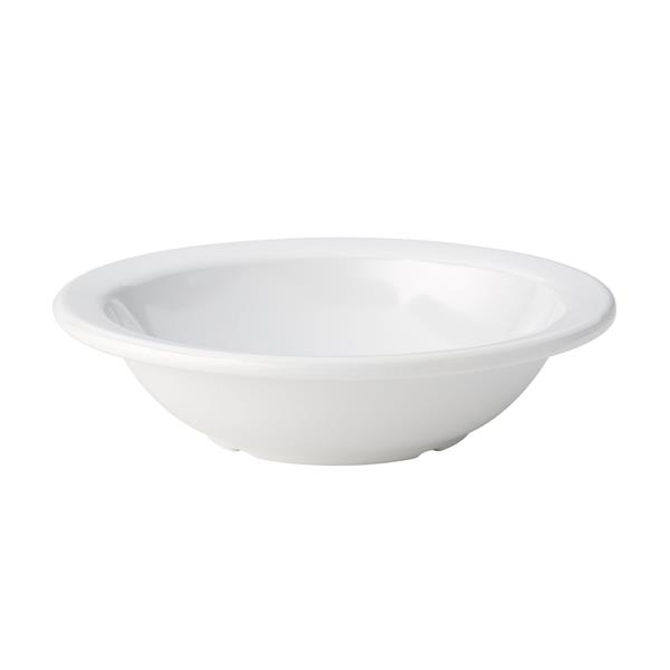 Kingline White Rimmed Fruit Bowl 6inch / 15cm