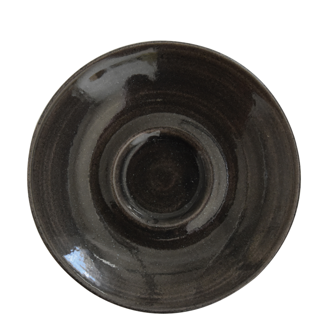 Churchill Monochrome Iron Black Saucers 6.25inch / 15.6cm	