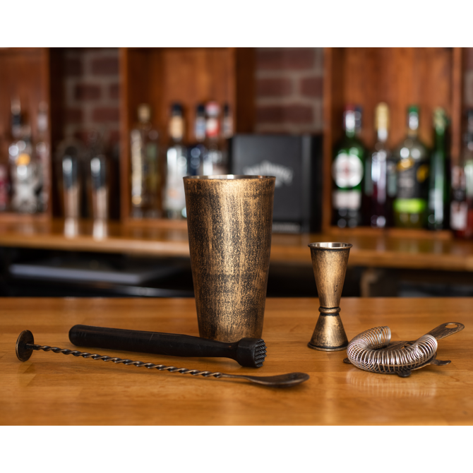 Vintage Copper Cocktail Set