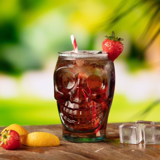 Glass Skull Jar 16oz / 470ml