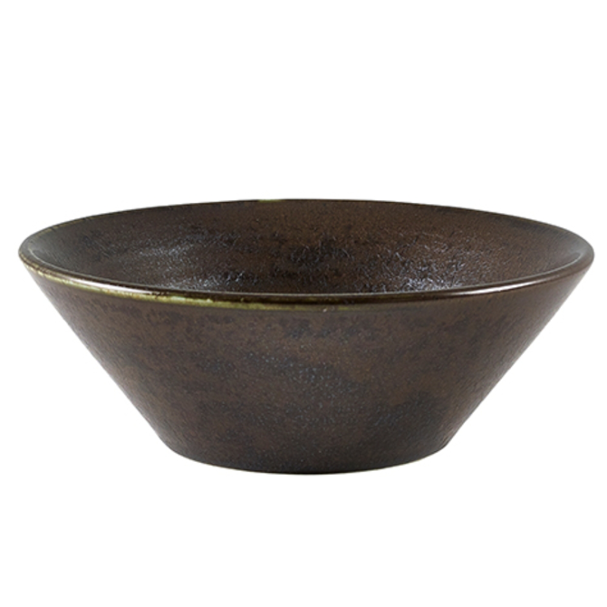 Terra Porcelain Black Conical Bowl 14cm