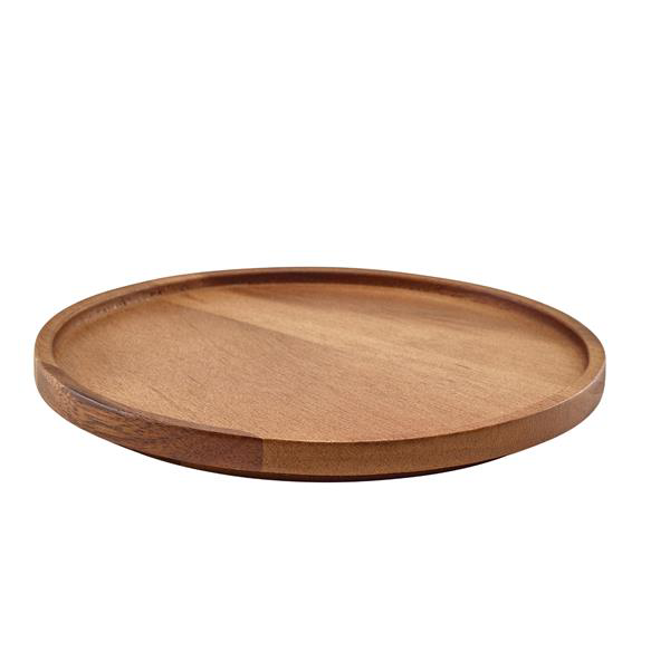 GenWare Acacia Wood Presentation Plate 20.5cm